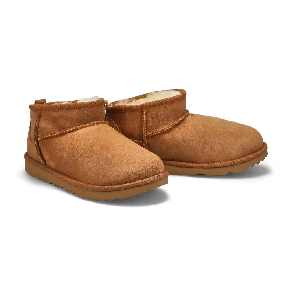 Girls Classic Ultra Mini Sheepskin Boot - Chestnut