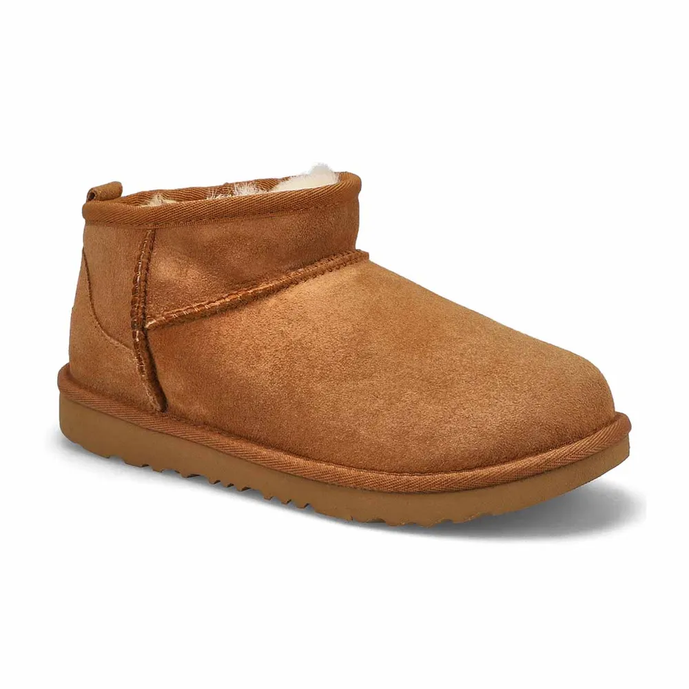 Girls Classic Ultra Mini Sheepskin Boot - Chestnut