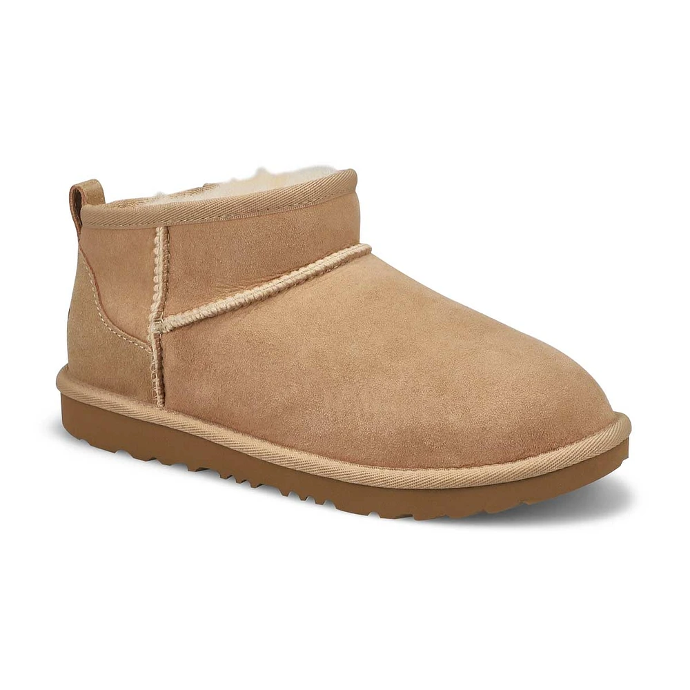 Girls Classic Ultra Mini Sheepskin Boot - Sand