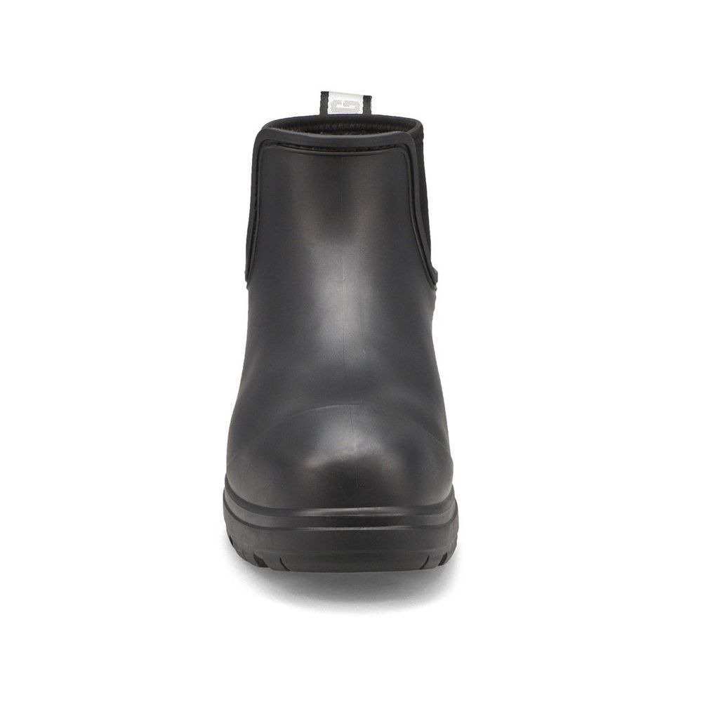 Womens Droplet Chelsea Rain Boot - Black