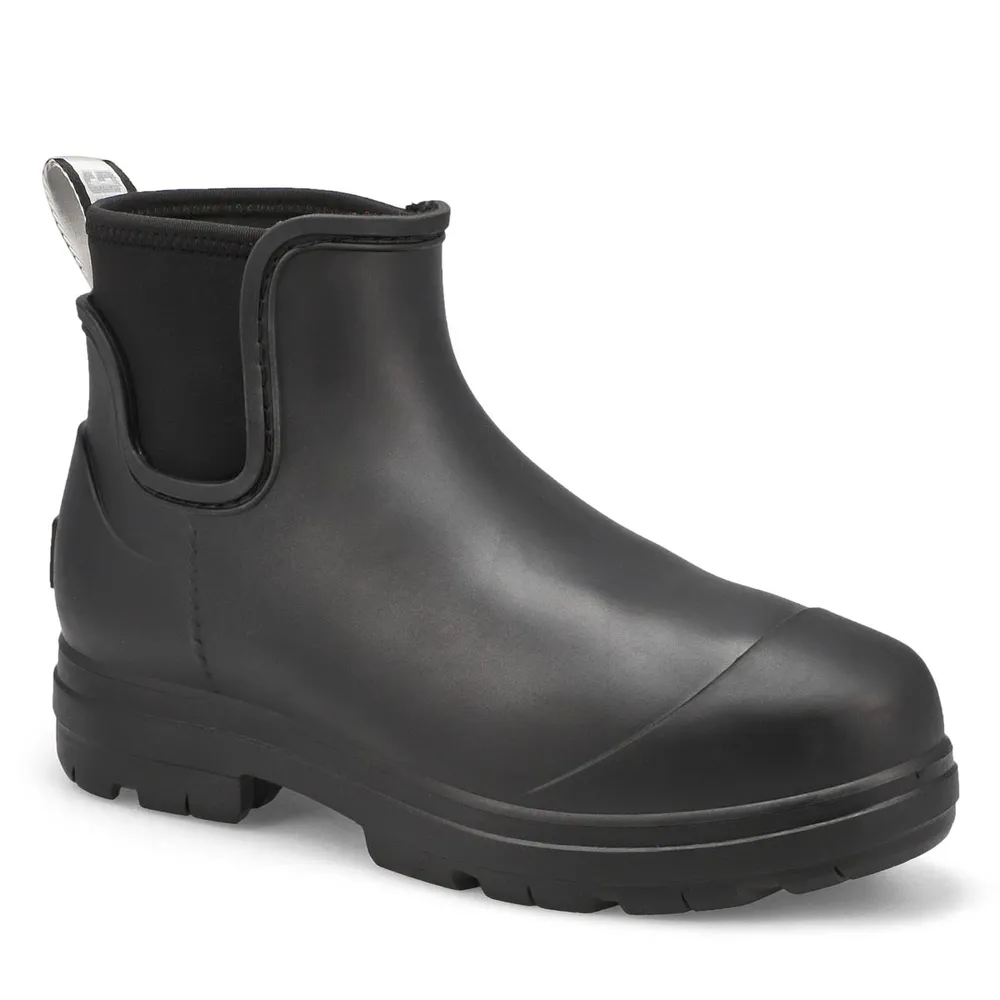 Womens Droplet Chelsea Rain Boot - Black