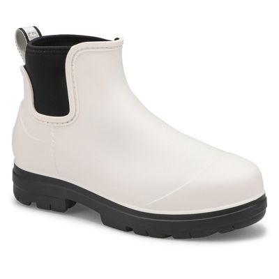 Womens Droplet Chelsea Rain Boot - White