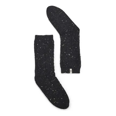 Womens Radell Cable Knit Sock - Black Speckle