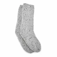 Womens Radell Cable Knit Sock - Grey Speckle