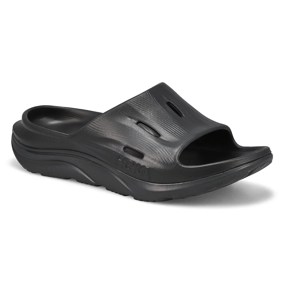 Mens Ora Recovery Slide 3 Sandal - Black/Black