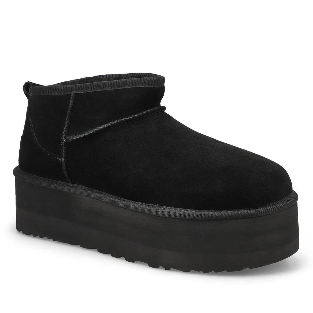 Womens Classic Ultra Mini Platform Boot - Black