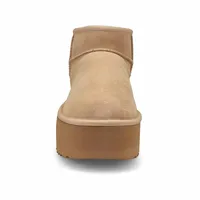 Womens Classic Ultra Mini Platform Boot - Sand
