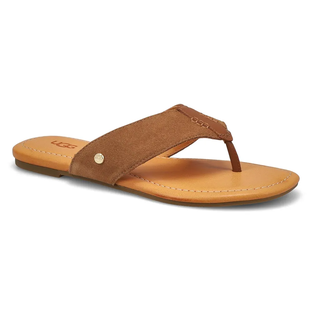 Womens Carey Flip Thong Sandal - Chestnut