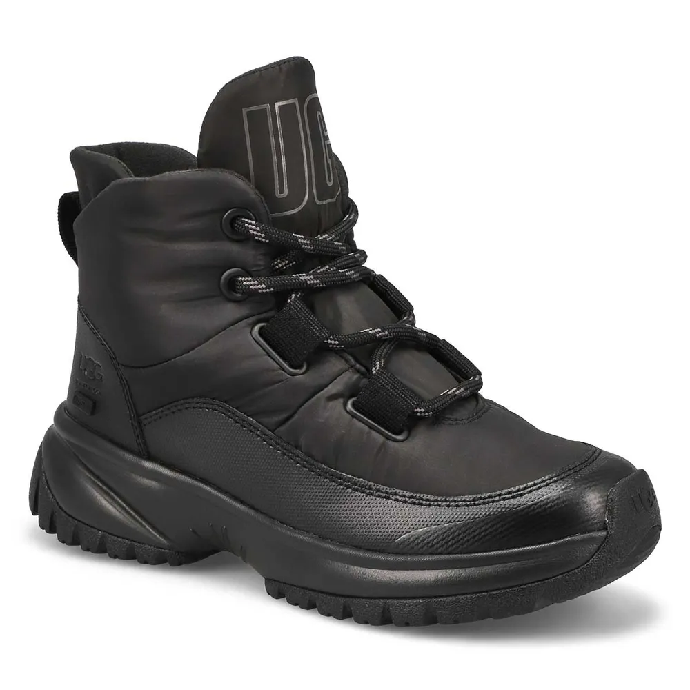 Womens Yose Puffer Lace Boot - Black