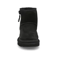 Womens Classic Mini Zipper Boot - Black