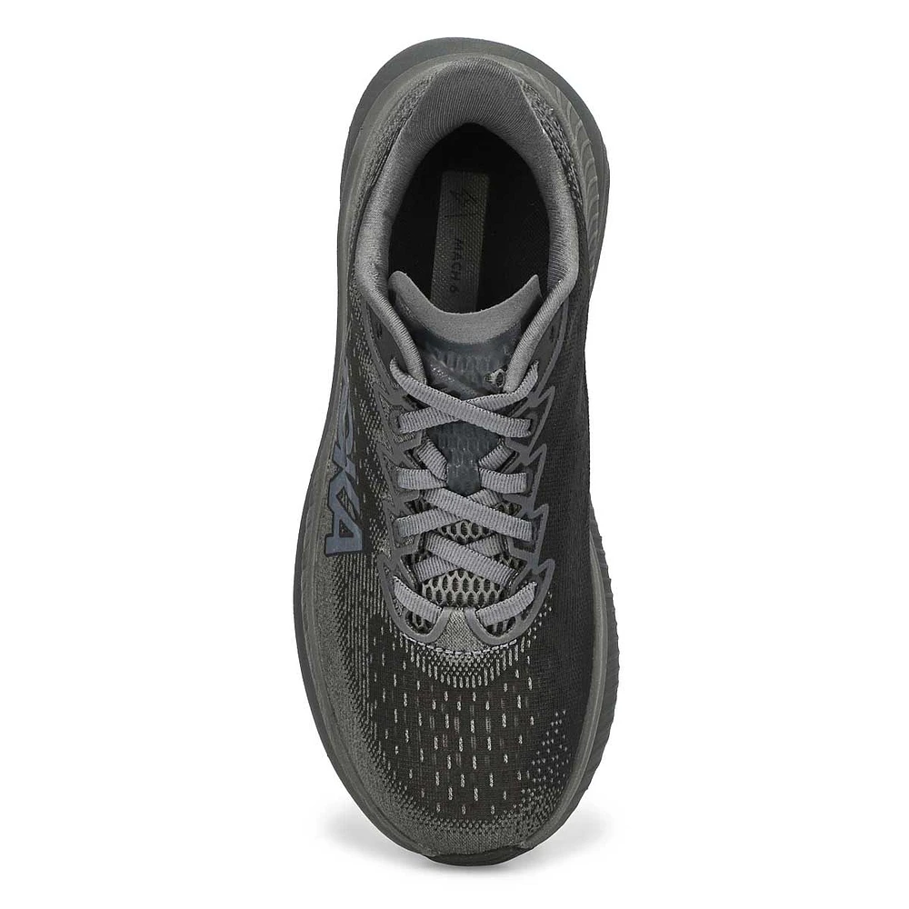 Womens Mach 6 LA Lace Up Performance Sneaker - Black/Black