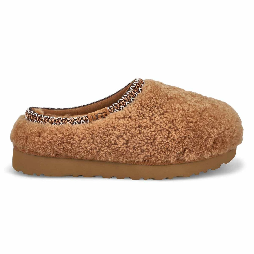 Womens Tasman Maxi Curly Slipper - Chestnut