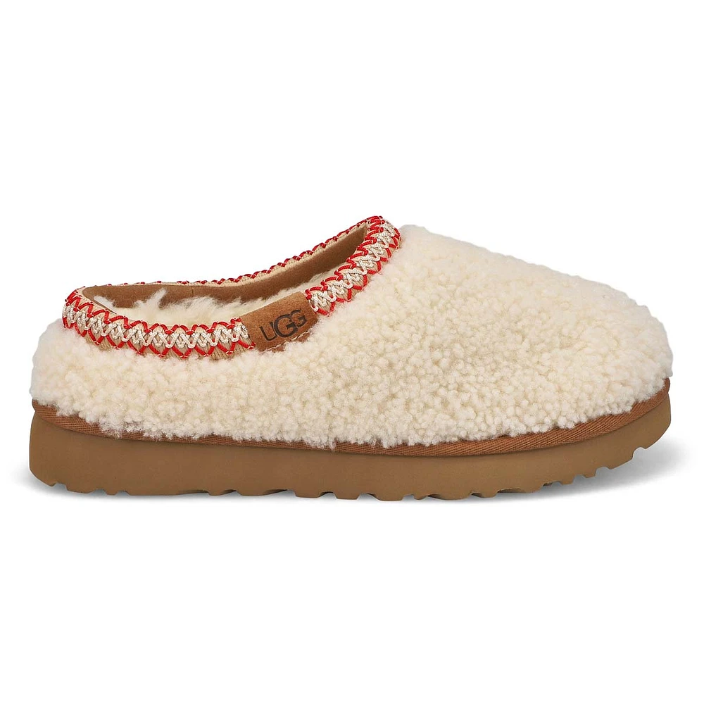 Womens Tasman Maxi Curly Slipper - Natural