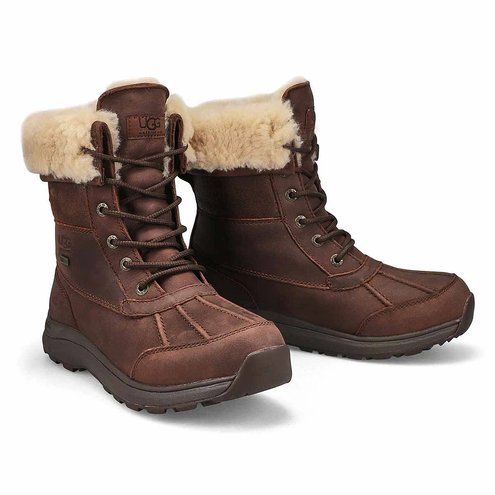 Womens Adirondack III Distressed Waterproof Winter Boot - Burnt Cedar