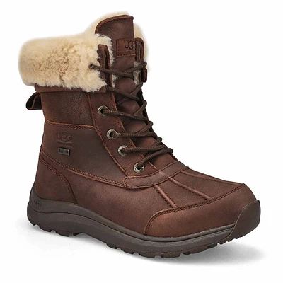 Womens Adirondack III Distressed Waterproof Winter Boot - Burnt Cedar