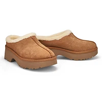 Womens New Heights Cozy Casual Clog - Chestnut