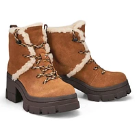 Womens Brooklyn Hiker Lace Up Boot - Chestnut