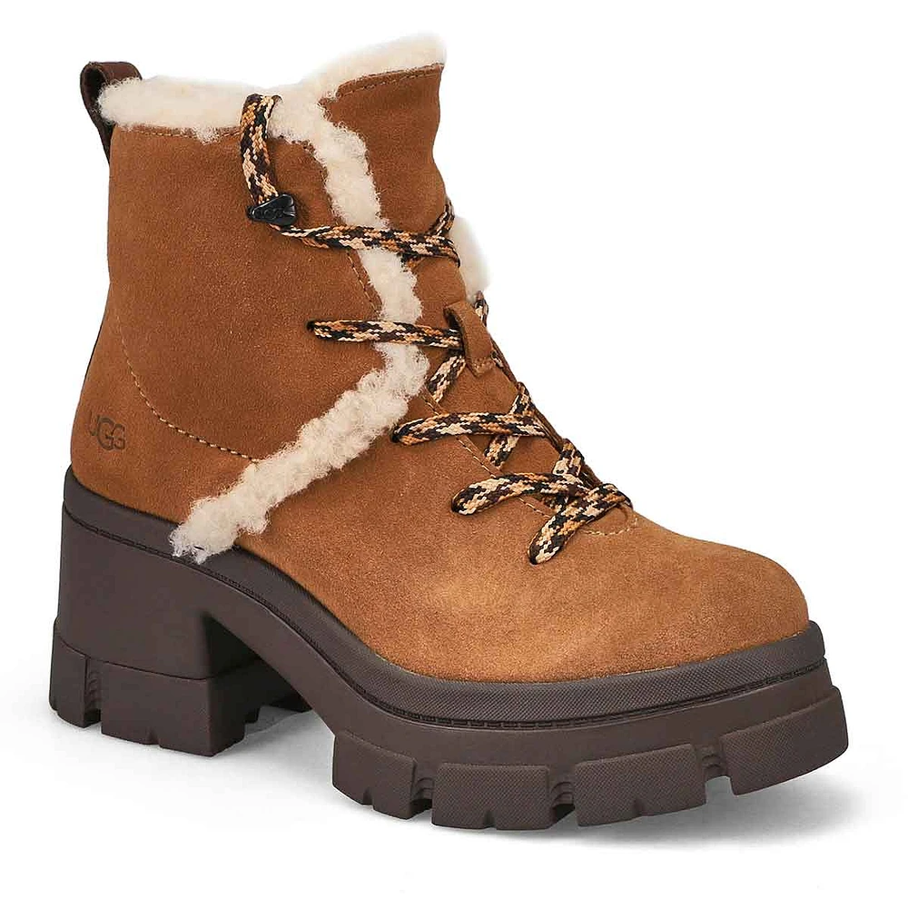 Womens Brooklyn Hiker Lace Up Boot - Chestnut