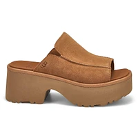 Womens New Heights Slide Platform Sandal - Chestnut