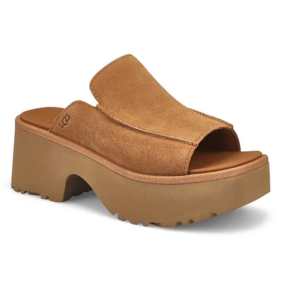 Womens New Heights Slide Platform Sandal - Chestnut