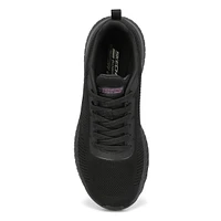 Womens Bobs Sport Squad Chaos Face Off Lace Up Sneaker - Black
