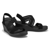 Womens Rumble On Day Flirt Sandal - Black/Black