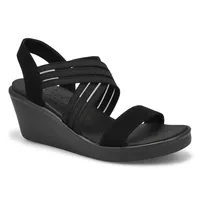 Womens Rumble On Day Flirt Sandal - Black/Black