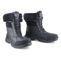 Mens Butte Sheepskin Winter Boot - Black