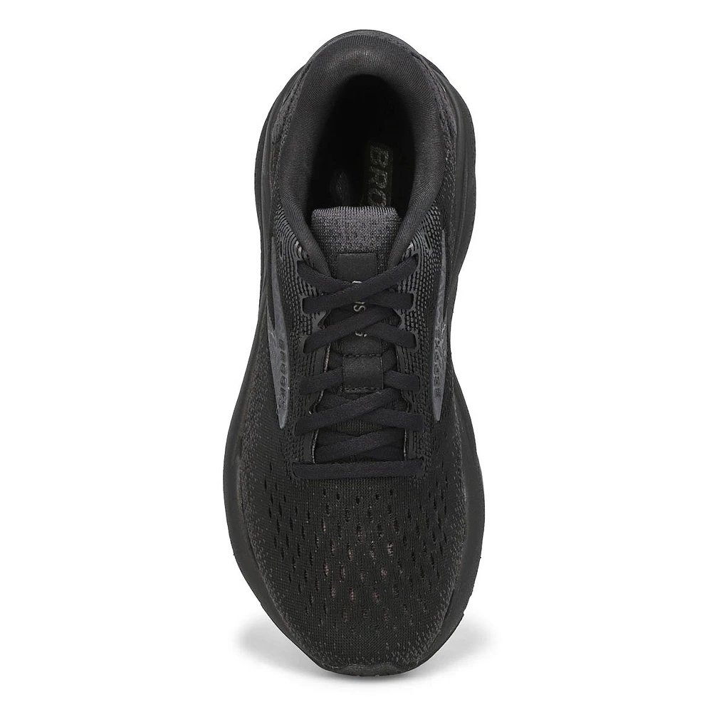 Womens Ghost 16 Lace Up Performance Sneaker - Black/ Black