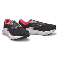 Womens Ghost 16 Lace Up Performance Sneaker - Black/White/Pink