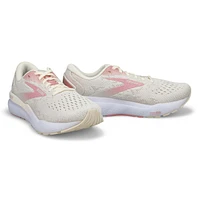 Womens  Ghost 16 Lace Up Performance Sneaker - Khaki White/Pink