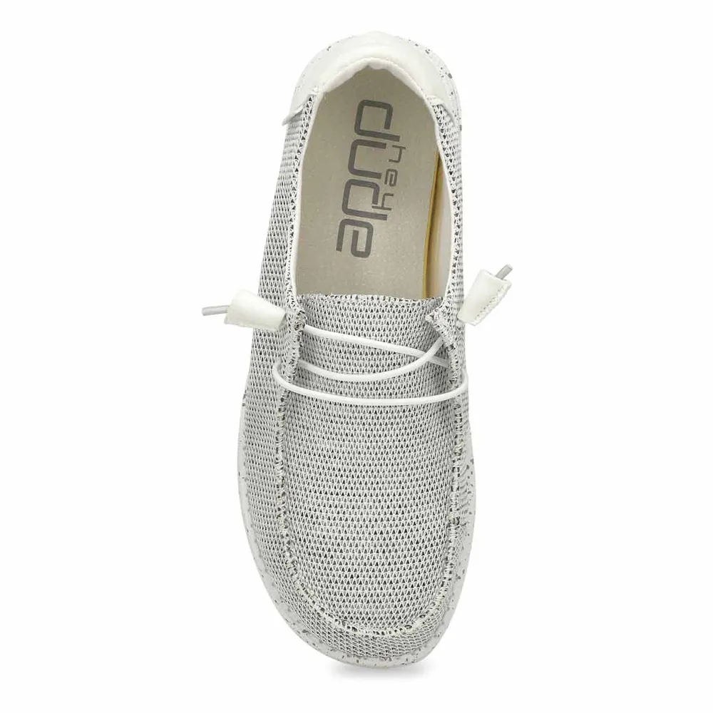 Womens Wendy Sox Casual Shoe - Stone/White