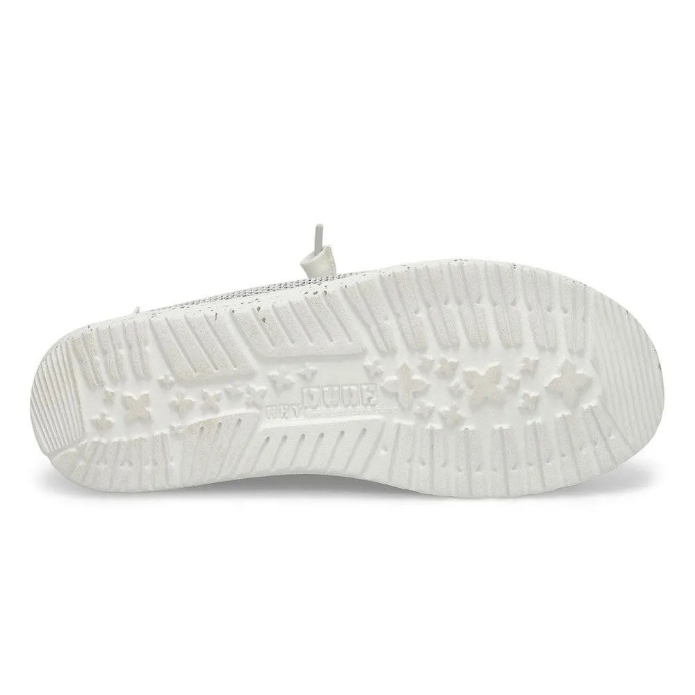 Womens Wendy Sox Casual Shoe - Stone/White