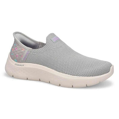 Womens Go Walk Flex Sunset Rose Slip-Ins Sneaker - Grey/Lavender