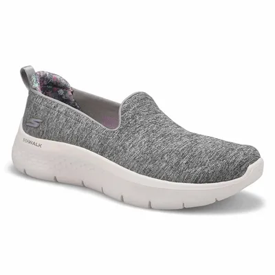 Womens Go Walk Flex Slip On Sneaker - Grey