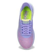 Womens  Go Walk 7 Lace Up Slip-Ins Sneaker - Lavender/Multi