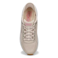 Womens Go Run Consistent 2.0 Slip-Ins Lace Up Sneaker - Natural/Pink