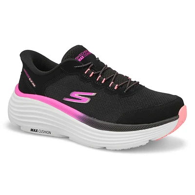 Womens  Max Cushion Endeavour Cardova Slip-Ins Sneaker - Black/Pink