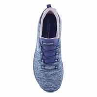 Womens Quick Getaway Slip On Sneaker - Navy/Purple