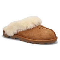 Womens Coquette Sheepskin Slipper - Chestnut