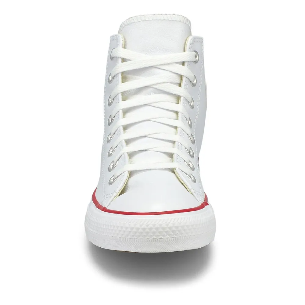 Womens Chuck Taylor All Star Leather Hi Top Sneaker - White