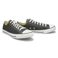 Mens Chuck Taylor All Star Classic Leather Sneaker - Black