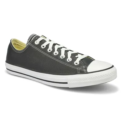 Mens Chuck Taylor All Star Leather Sneaker- Black