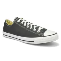 Mens Chuck Taylor All Star Classic Leather Sneaker - Black