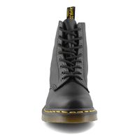 Womens Core Pascal 8-Eye Leather Boot - Black