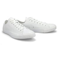 Mens Chuck Taylor All Star Leather Sneaker - White Mono