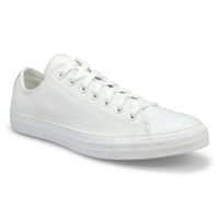 Mens Chuck Taylor All Star Leather Sneaker - White Mono