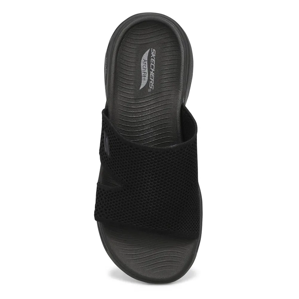 Womens Go Walk Arch Fit Sandal - Black