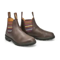 Unisex 1413 Classic Twin Gore Boot - Brown Striped Elastic