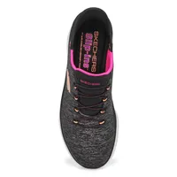 Womens Summits Dazzling Haze Slip-Ins Sneaker - Black/Multi